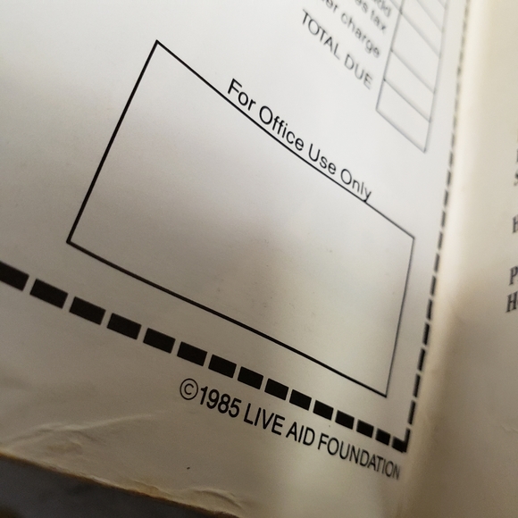 Live Aid Concert Program 1985 - Picture 8 of 8